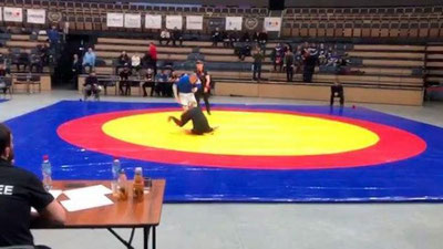 Изрображение 'Спортсмен из Дагестана сломал шею во время турнира (видео, 18+)'
