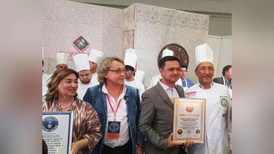 'O`zbek oshpazlarining lag`moni “Interrekord” xalqaro rekordlar ro`yxatiga kiritildi'ning rasmi