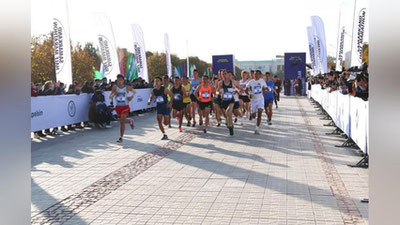 Изрображение 'Фото: Самарканд бежит ежегодный благотворительный полумарафон'