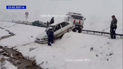 'Qamchiq dovonida 30 daqiqa ichida ikkita baxtsiz hodisa yuz berdi — FVV'ning rasmi