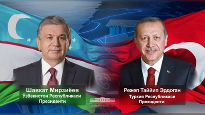 'O`zbekiston va Turkiya rahbarlari telefon orqali muloqot qildilar'ning rasmi