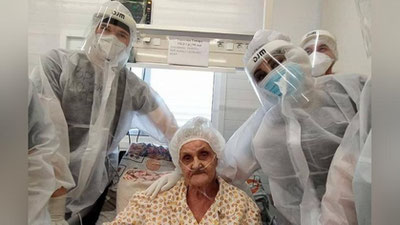 Изрображение 'В Зангиатинской больнице от коронавируса вылечилась 99-летняя пациентка'