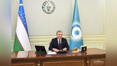 'Shavkat Mirziyoev Turkiy kengash doirasida Alisher Navoiy xalqaro mukofotini ta`sis qilishni taklif etdi'ning rasmi