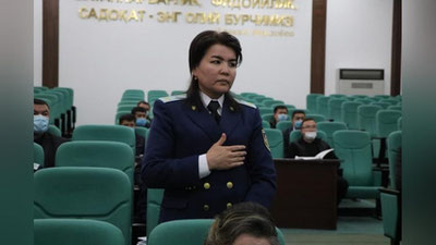 'Nurobod tumaniga ayol kishi prokuror etib tayinlandi'ning rasmi