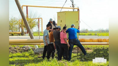 Изрображение 'Махалля, присоединённая к Янгихаётскому району, впервые подключается к газоснабжению (фото)'
