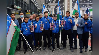 'O`zbekiston kikboksing terma jamoasi Turkiyada sakkizta medalni qo`lga kiritdi'ning rasmi