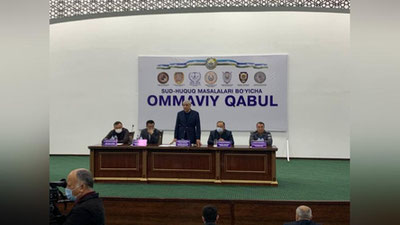 'Sud-huquq masalalari bo`yicha ommaviy qabul natijalari qanday bo`ldi?'ning rasmi