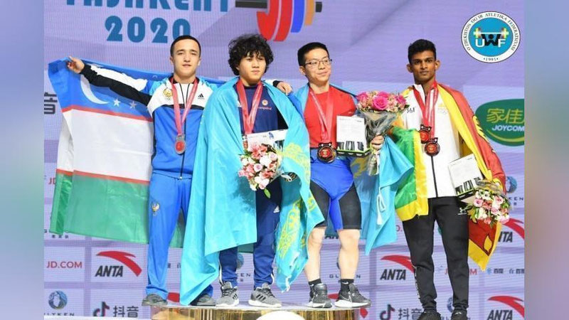 'Toshkentda o`tkazilayotgan og`ir atletika bo`yicha kattalar o`rtasida Osiyo chempionatida ilk medal qo`lga kiritildi'ning rasmi