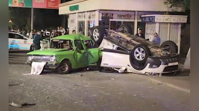 'Toshkent shahrida 3 ta avtomobil ishtirokida YTH sodir bo`ldi'ning rasmi