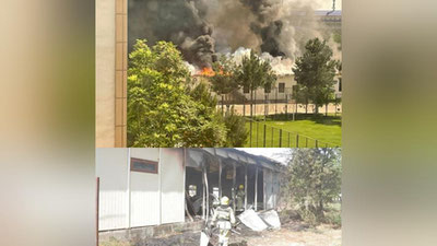 Изрображение 'В Карши загорелись служебные помещения футбольного клуба "Шуртан"'