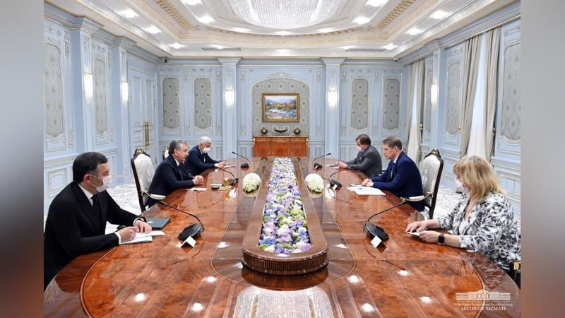 'Shavkat Mirziyoev Rossiya sog`liqni saqlash vazirini qabul qildi'ning rasmi