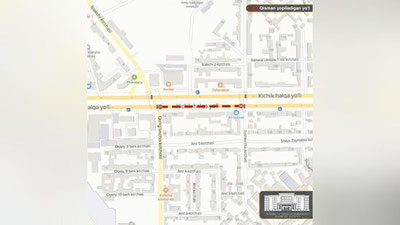 'Bugun tunda poytaxt ko`chalaridan biri yopiladi'ning rasmi