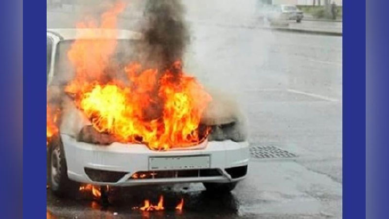 'Qashqadaryoda harakatlanib ketayotgan “NEXIA” yonib ketdi'ning rasmi