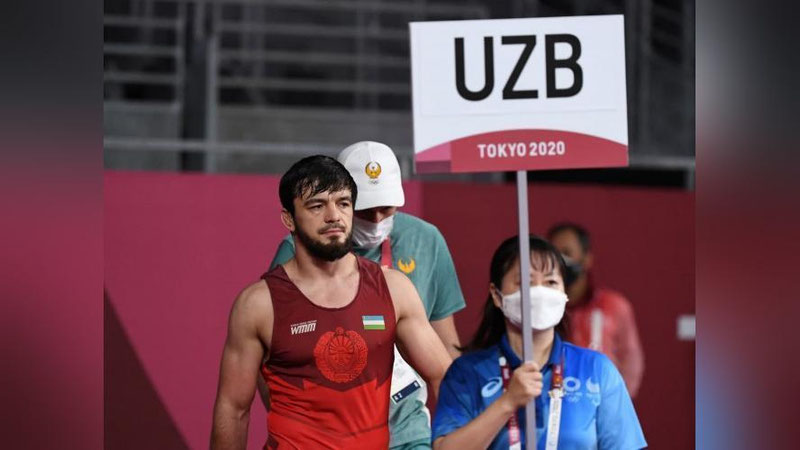 'Erkin kurashchi Javrail Shapiev bronza medali uchun kechgan bahsda imkoniyatni boy berdi'ning rasmi