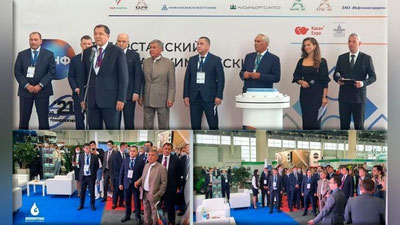 '“O`zbekneftgaz”: Boshqaruv raisi boshchiligidagi delegasiya a`zolari Tataristondagi “Kazan Expo” Xalqaro ko`rgazmasida ishtirok etmoqda'ning rasmi