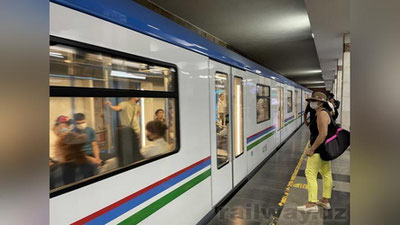 Изрображение 'В Ташкентском метрополитене вышли на линию 3 из 5 новых российских поездов'