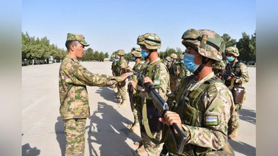 Изрображение 'Подразделения ПВО Узбекистана проводят учебные сборы на границе с Афганистаном'