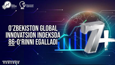 'O`zbekiston Global innovasion indeks reytingida 7 pog`ona ko`tarildi'ning rasmi