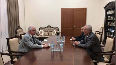 'Ismatulla Irgashev Germaniyaning O`zbekistondagi elchisi bilan Afg`onistondagi vaziyatni muhokama qildi'ning rasmi