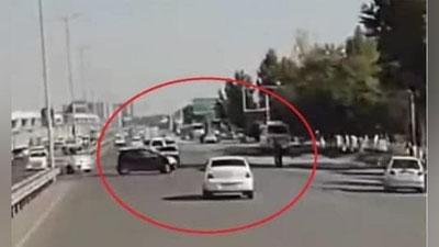 'Qoidabuzar "Spark" haydovchisining aybi bilan "Kobalt" haydovchisi piyodani urib yubordi (video)'ning rasmi