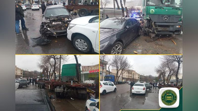 Изрображение 'В Алмазарском районе Ташкента произошло массовое ДТП'
