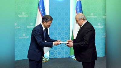 Изрображение 'Новый посол Республики Корея приступил к работе в Ташкенте'