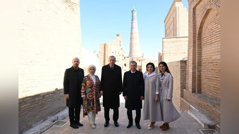 Изрображение 'Шавкат Мирзиёев и Реджеп Тайип Эрдоган посетили Хиву (фото)'