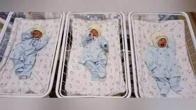 Изрображение 'В Намангане родились мальчики-тройняшки'