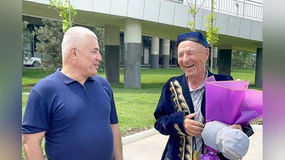 'Бухоролик отахонлар 600 км масофани пиёда босиб ўтган ҳолда пойтахтга етиб келишди'ning rasmi