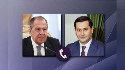 Изрображение 'Вице-премьер Узбекистана Сардор Умурзаков переговорил с главой МИД РФ Сергеем Лавровым'
