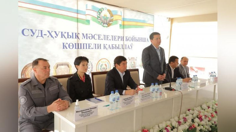 Изрображение 'В аулах Каракалпакстана организованы приемы граждан по судебно-правовым вопросам'