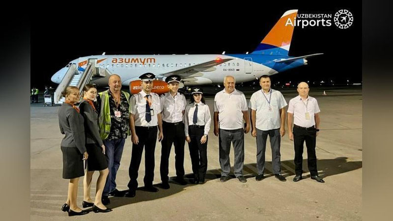 Изрображение 'Совершен первый пассажирский рейс "Минеральные Воды –  Ургенч"'