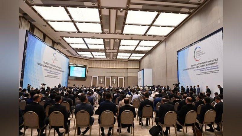 'Toshkentda "Afg`oniston: xavfsizlik va iqtisodiy taraqqiyot" xalqaro konferensiyasi o`z ishini boshladi'ning rasmi