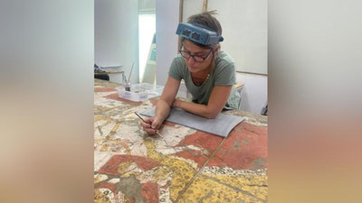 Изрображение 'Французские специалисты реставрируют древние артефакты Узбекистана'