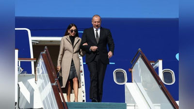 'Ozarbayjon prezidenti Samarqandga etib keldi'ning rasmi