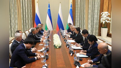 'Tanzilla Narbaeva Rossiya Davlat Dumasi raisi bilan uchrashdi'ning rasmi