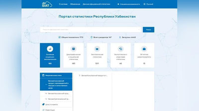 Изрображение 'Госкомстат запустил Портал статистики Узбекистана с единой базой официальных статданных'