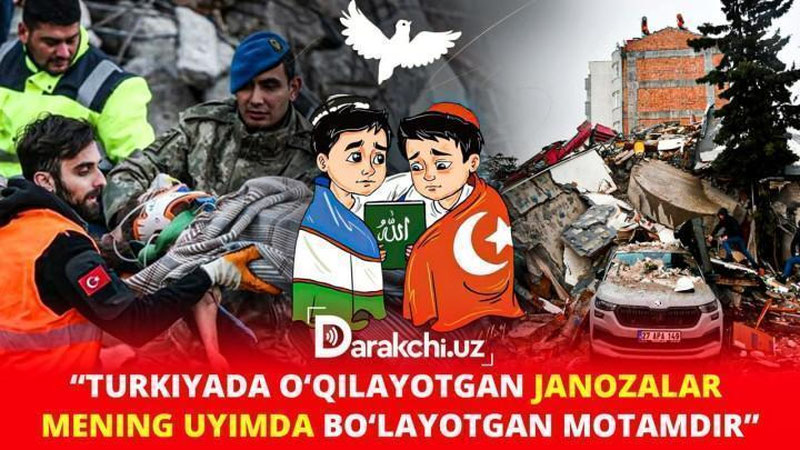 '⚡️“Turkiyada o`qilayotgan janozalar bizning uyimizda bo`layotgan motamdir” (video)'ning rasmi