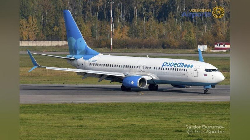 '"Pobeda" aviakompaniyasi Moskva va Samarqand o`rtasida muntazam reysni yo`lga qo`ymoqda'ning rasmi