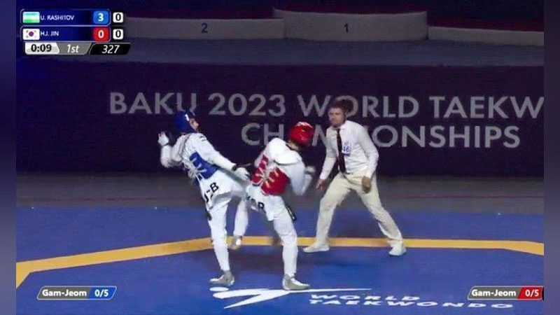 Изрображение 'Сборная Узбекистана завоевала 4 награды чемпионата мира по таэквондо'