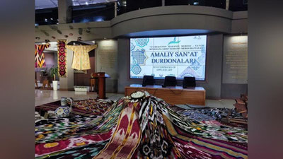 Изрображение 'В Музее истории Ташкента открылась выставка «Шедевры прикладного искусства» (фото)'