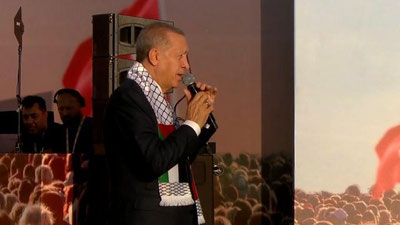 '"G`azoda amalga oshirilayotgan ishlar mudofaa emas, ochiq va jirkanch qirg`inbarotdir"'ning rasmi