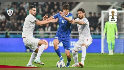 Изрображение 'Сборная Узбекистана по футболу провела очередной матч в рамках отбора ЧМ-2026'