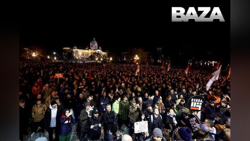 'Cerbiyada saylovlar soxtalashtirilishiga qarshi namoyishlar boshlandi (video)'ning rasmi