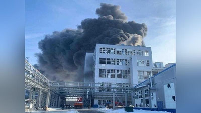 Изрображение 'Момент взрыва на полимерном заводе в Ростовской области попал на видео'