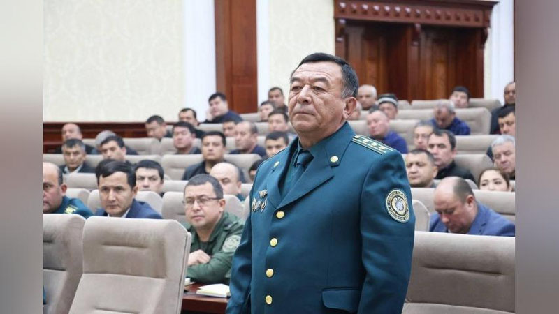 'Po`lat Bobojonov Qashqadaryo viloyati IIBga yangi boshliq tayinladi'ning rasmi