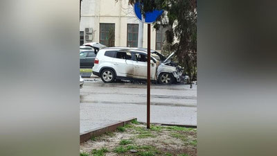 Изрображение 'В Ташкенте около колледжа олимпийского резерва загорелся Orlando (видео)'