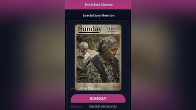 Изрображение 'Фильм «Якшанба» Шокира Холикова стал лучшим на кинофестивале в Бангалоре'