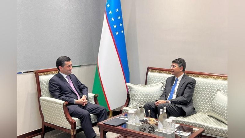 'Hindiston elchisi O`zbekistondagi diplomatik missiyasini yakunladi'ning rasmi