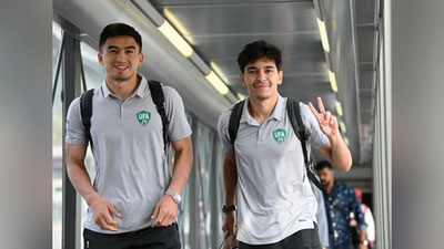 Изрображение 'Олимпийская сборная Узбекистана по футболу прибыла в Доху для участия в Кубке Азии U23'